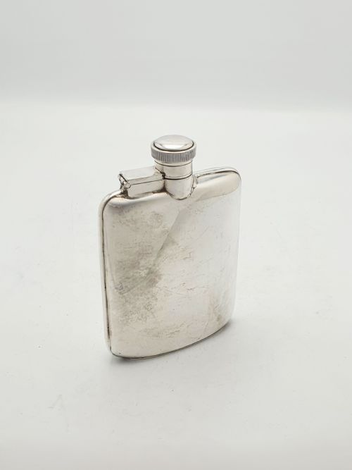Nice Antique Silver Plated Hip Flask – Circa 1920