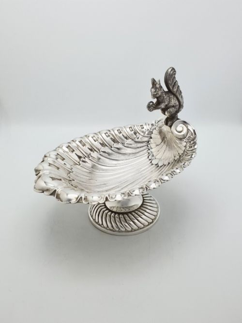 CHARMING WMF SILVERPLATED SQUIRREL NUT DISH CIRCA 1920 - ADDITIONAL PHOTO 2