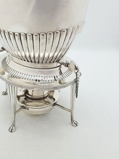 LOVELY ANTIQUE EDWARDIAN SPIRIT KETTLE ON STAND WITH BURNER CIRCA 1905 - ADDITIONAL PHOTO 4