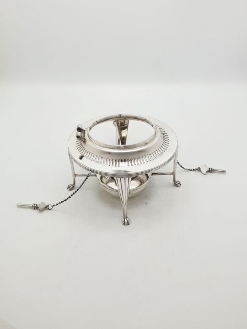 LOVELY ANTIQUE EDWARDIAN SPIRIT KETTLE ON STAND WITH BURNER CIRCA 1905 - ADDITIONAL PHOTO 5