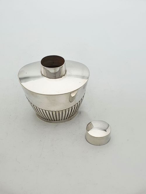 ANTIQUE EDWARDIAN MAPPIN WEBB SILVER PLATED TEA CANISTER CIRCA 1905 - ADDITIONAL PHOTO 2
