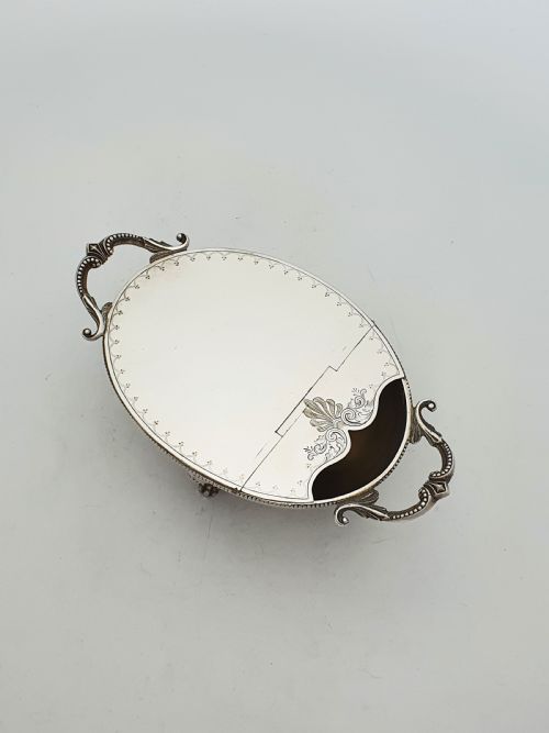 fig 1. Ornate Antique Victorian Spoon Warmer with Lions Paw Feet – circa 1880