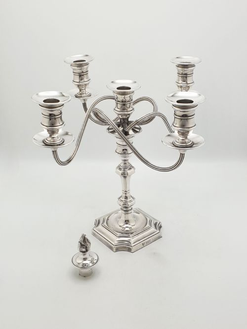 Splendid Antique Edwardian Silver Plated Five-light Candelabrum – Circa 1905