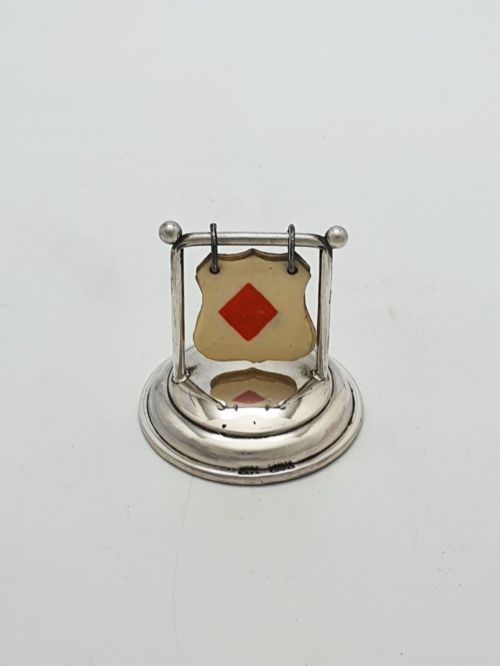 fig 1. Nice Antique Sterling Silver Trump Marker – Chester, 1921