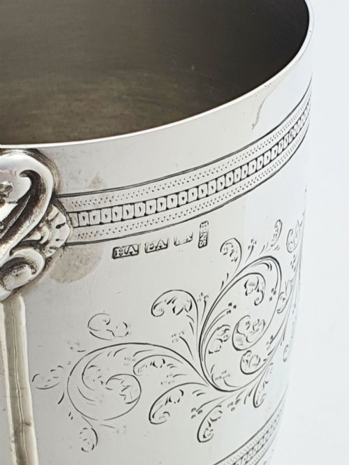 FABULOUS ANTIQUE EDWARDIAN SILVER PLATED TANKARD WITH OWL HANDLE CIRCA 1905 - ADDITIONAL PHOTO 6