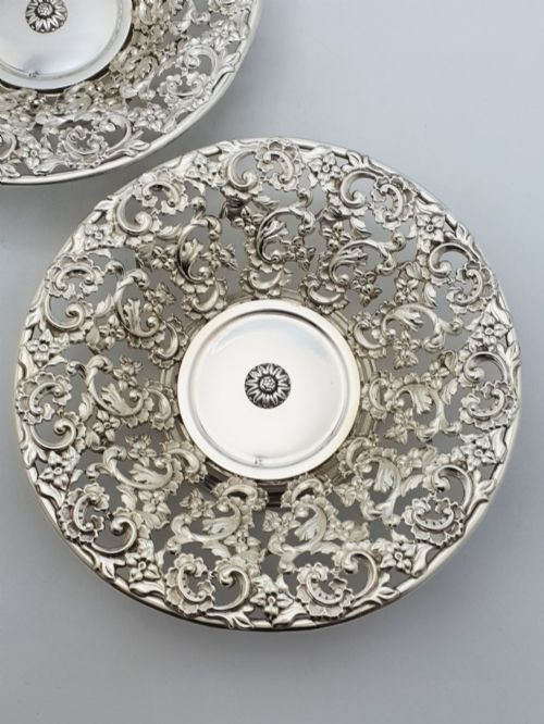 fig 1. A Stunning Pair of Victorian Decorative Dishes - circa 1890