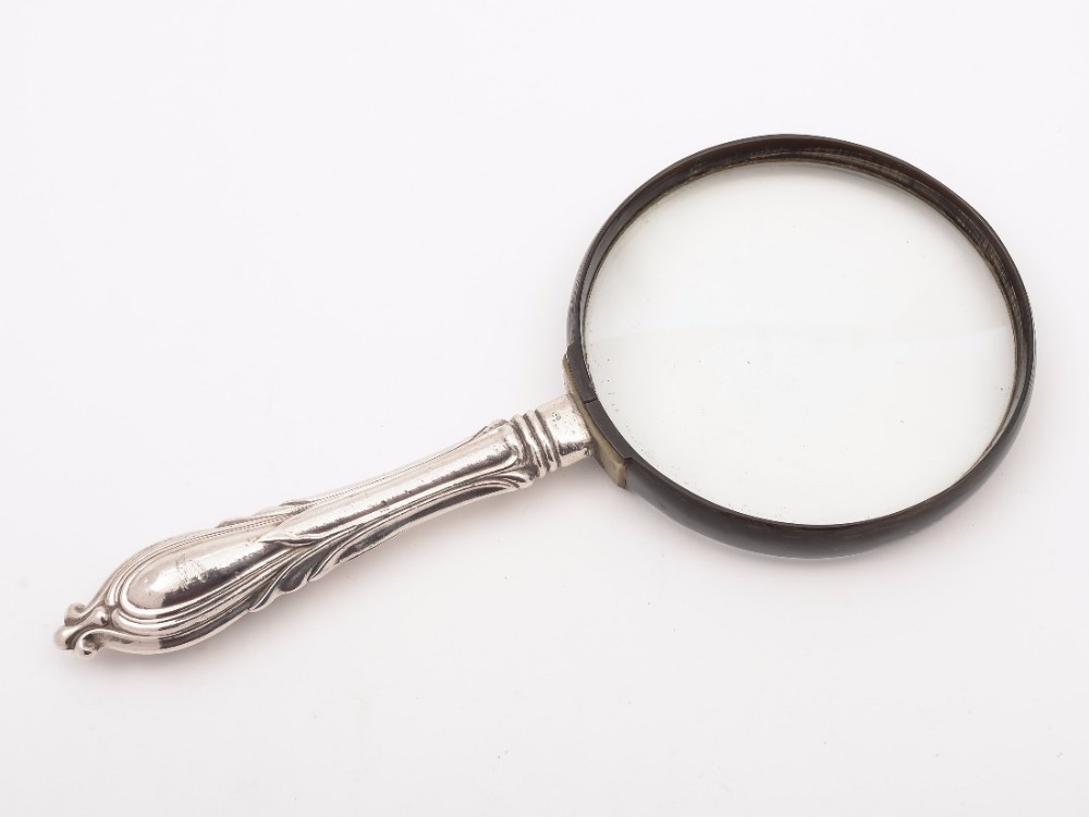 19th Century Silver Handled Magnifying Glass
