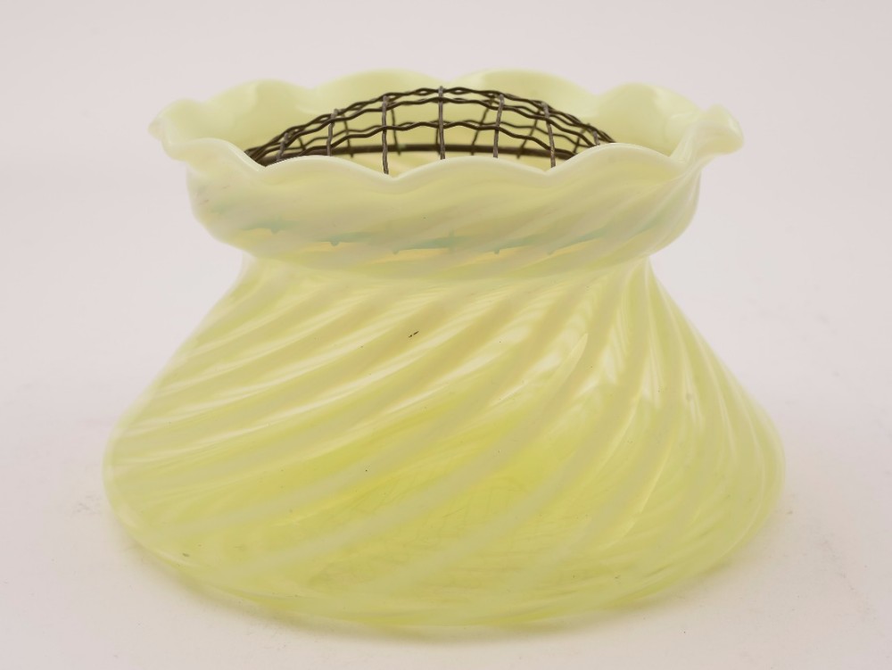 Yellow Vaseline Glass Posey Vase, Circa 1900
