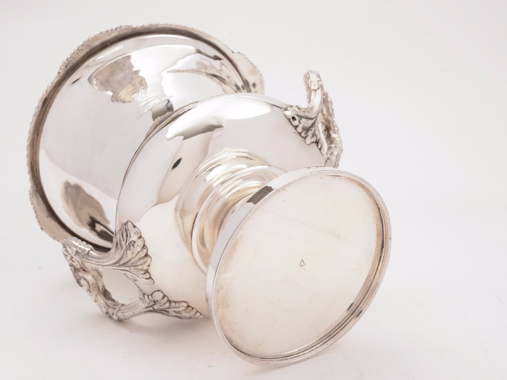 Georgian Silver Plated Wine Cooler, Circa 1810 View IV