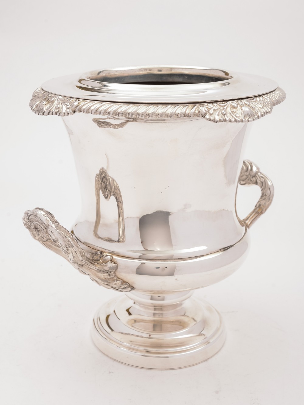 Georgian Silver Plated Wine Cooler, Circa 1810 View V