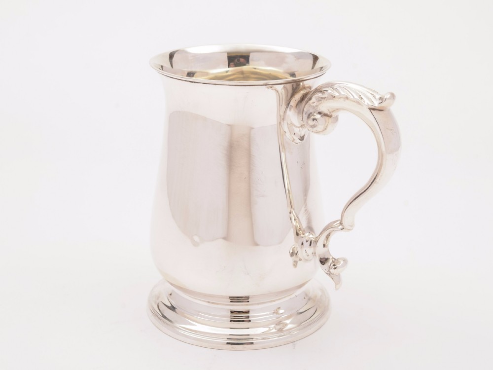 Edwardian Silver Tankard, London 1902 View II