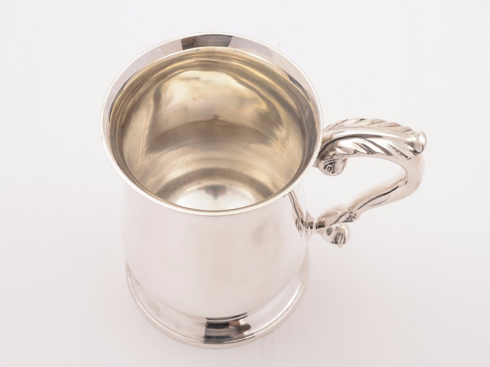 Edwardian Silver Tankard, London 1902 View IV