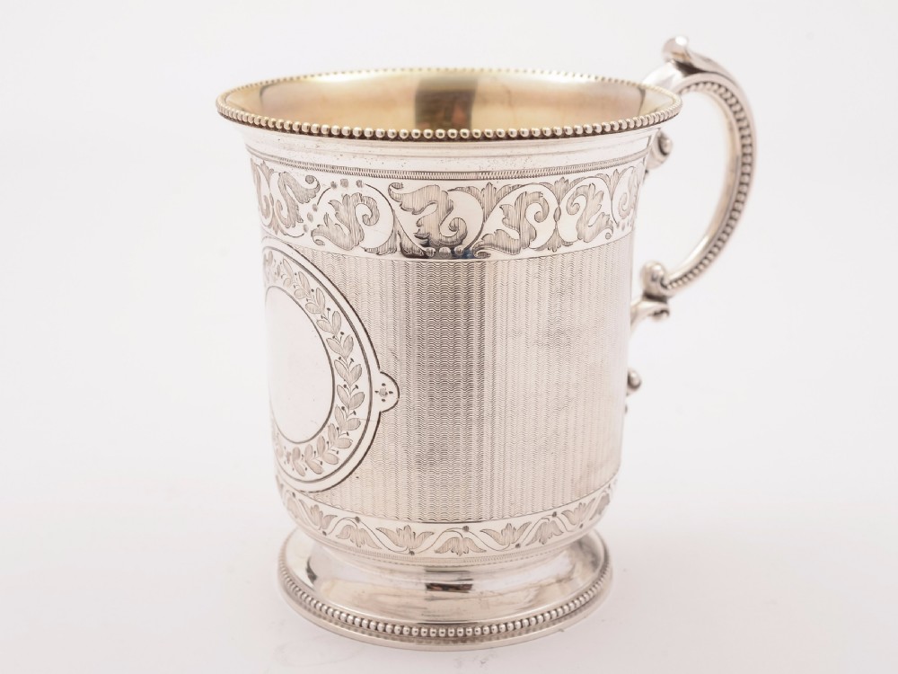 Victorian Half Pint Silver Tankard, London 1864