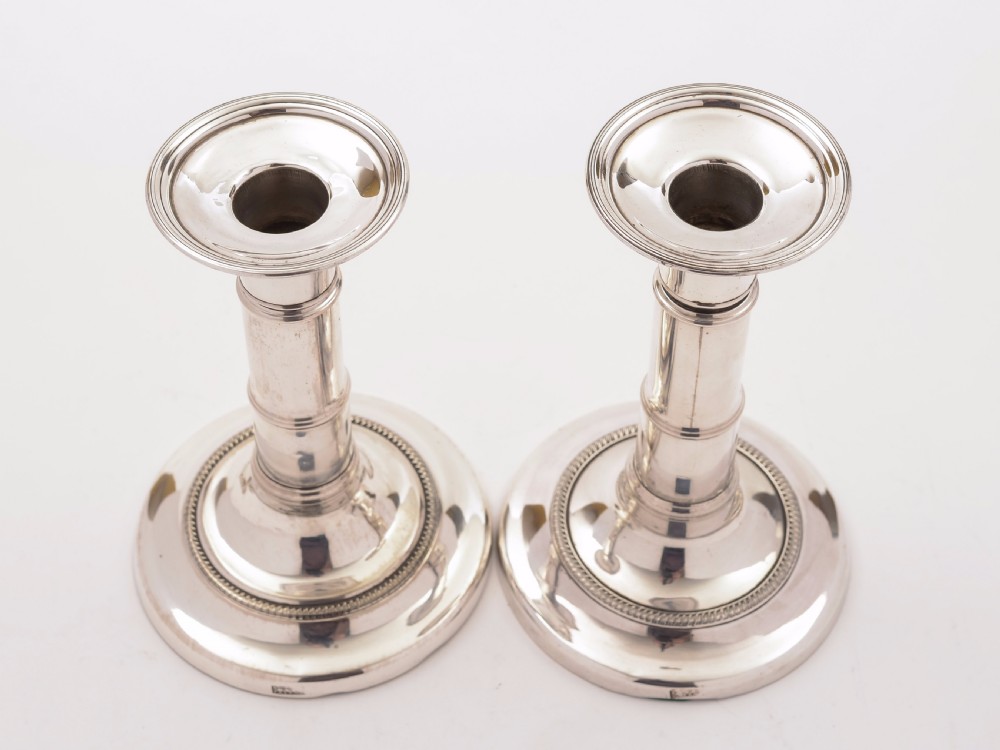Pair of Victorian Telescopic Candlesticks, Circa 1840 View IV