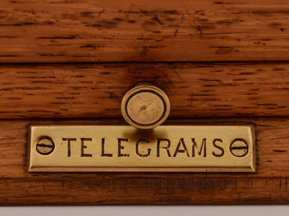 Victorian Oak Country House Letter Box, Circa 1890 View V