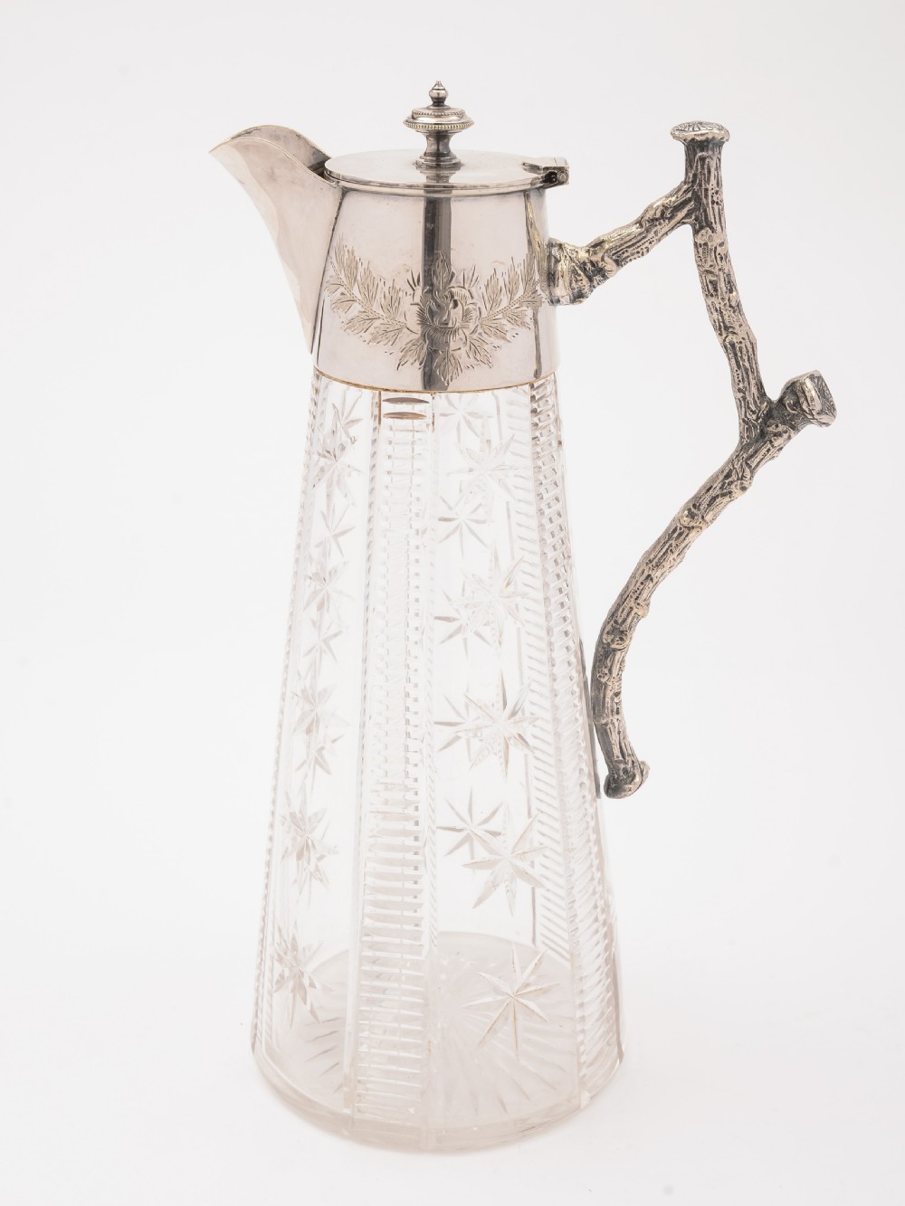 Victorian Cut Glass Claret Jug, Circa 1890 View II