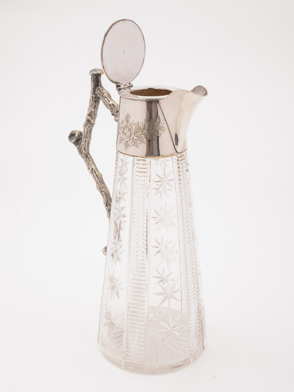 Victorian Cut Glass Claret Jug, Circa 1890 View IV