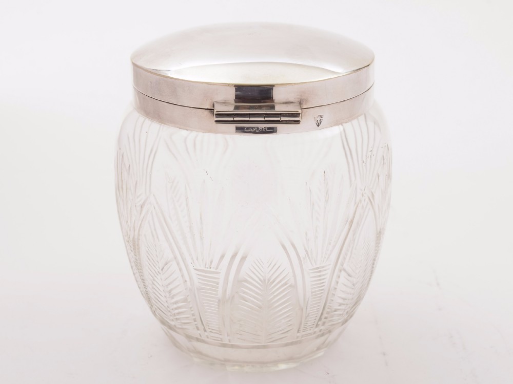 Victorian Cut Glass Biscuit Box, Circa 1890 View II