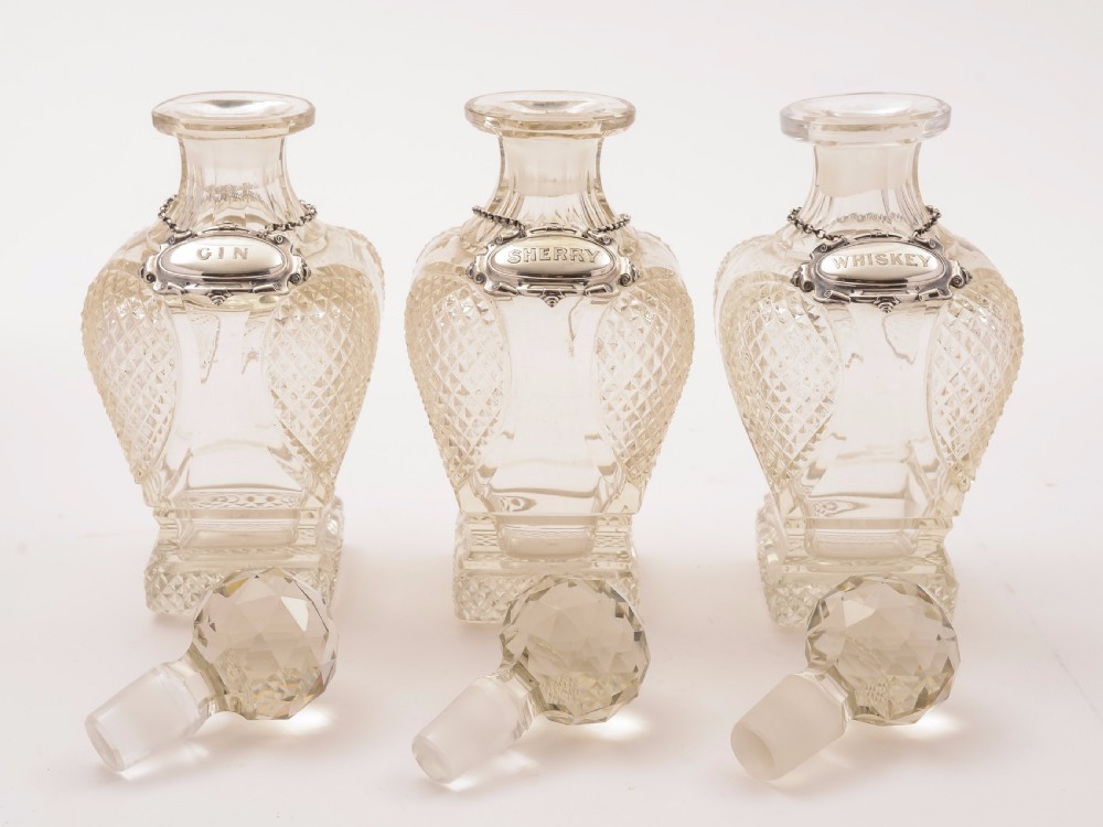 Victorian 3 Bottle Tantalus, Circa 1880 View VI