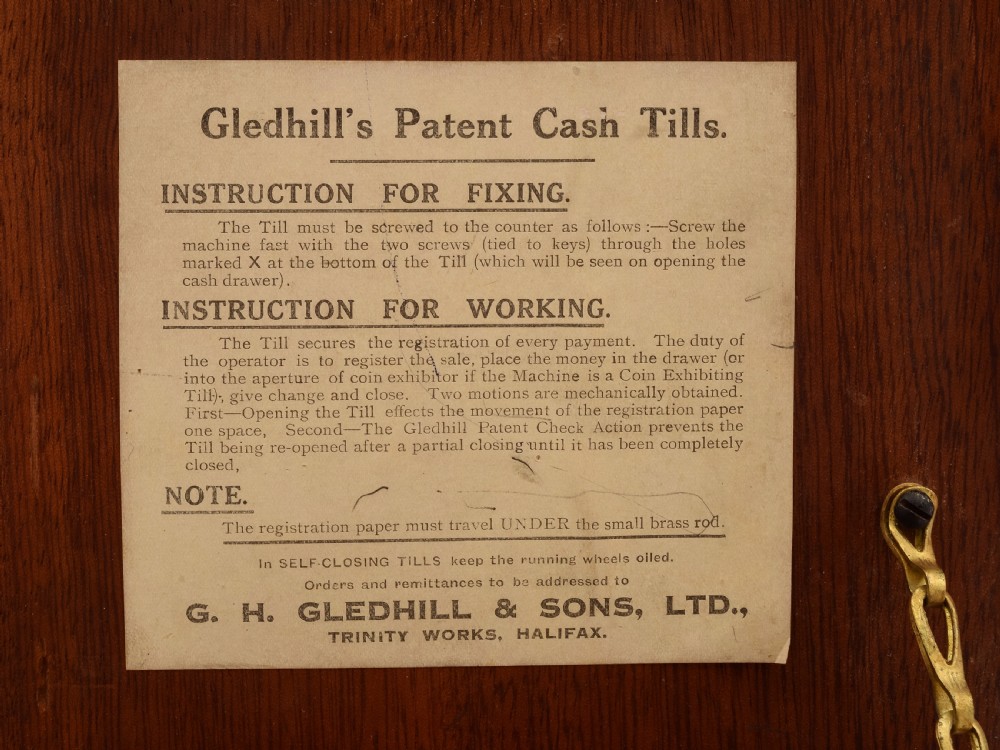 Edwardian Mahogany Shop Till, Circa 1905 View V