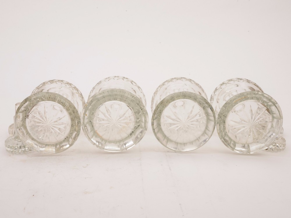 Set of 4 Art Deco Decanters, Circa 1930 View III