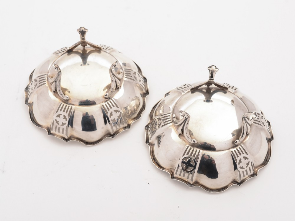 Pair of Silver Bon Bon Dishes, Birmingham 1933 View II