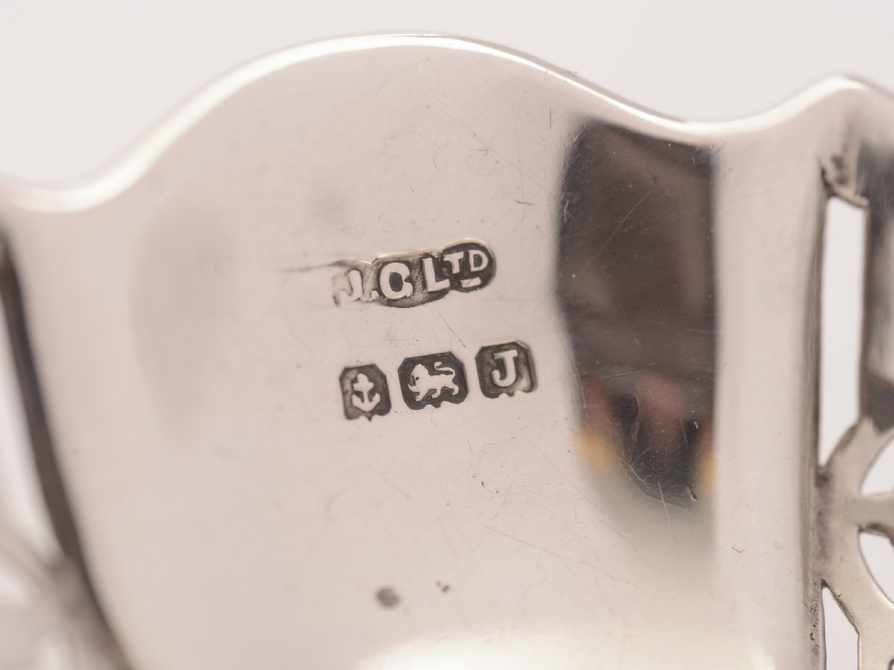Pair of Silver Bon Bon Dishes, Birmingham 1933 View IV