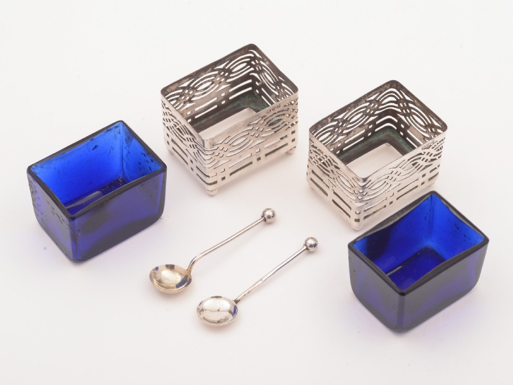 Pair of Silver Salts, Chester 1912 View II