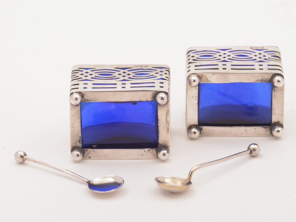 Pair of Silver Salts, Chester 1912 View III