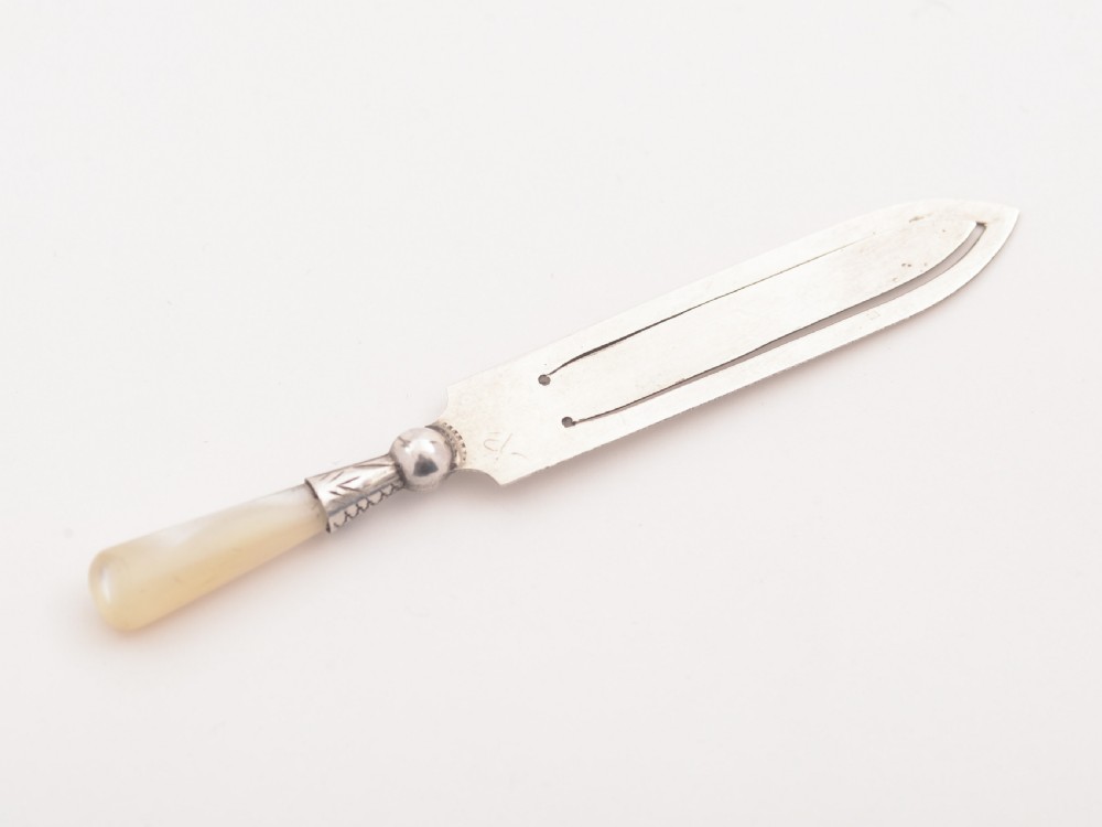 Mother of Pearl and Silver Bookmark, Birmingham 1925 View II
