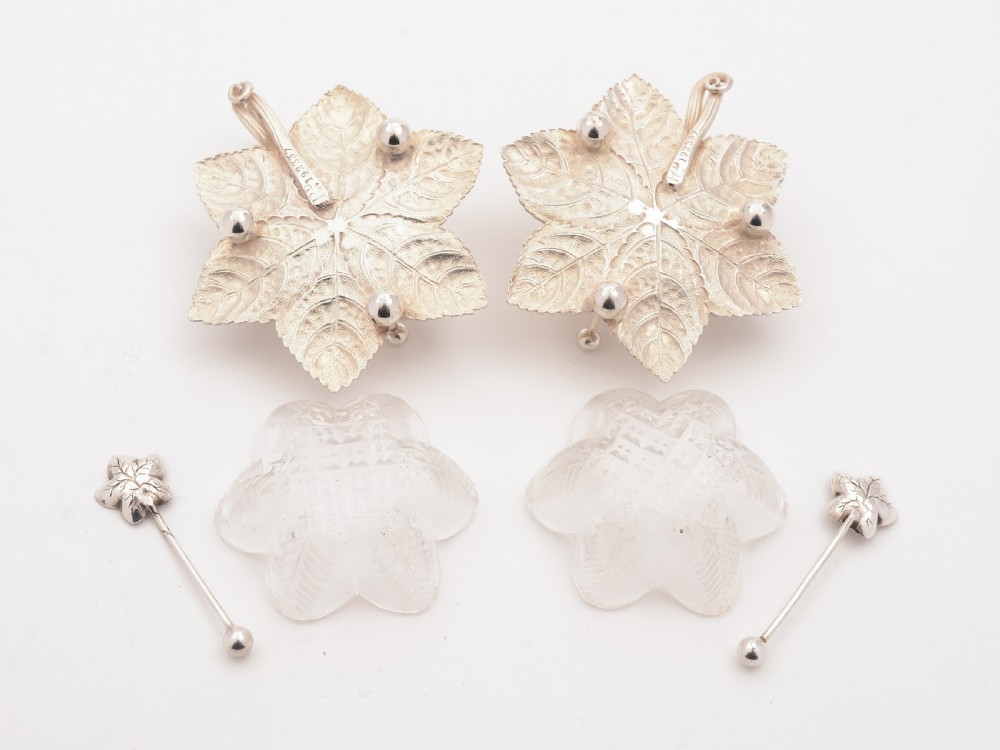 Pair of Elkington Silver Plated Salts, 1892 View IV