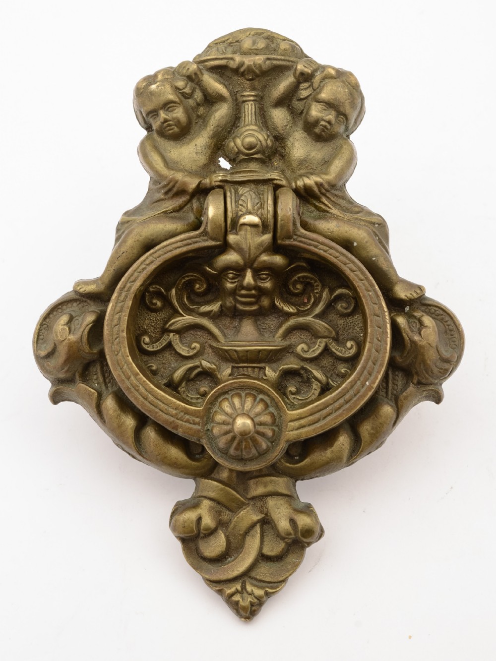 Edwardian Large Brass Door Knocker, Circa 1905