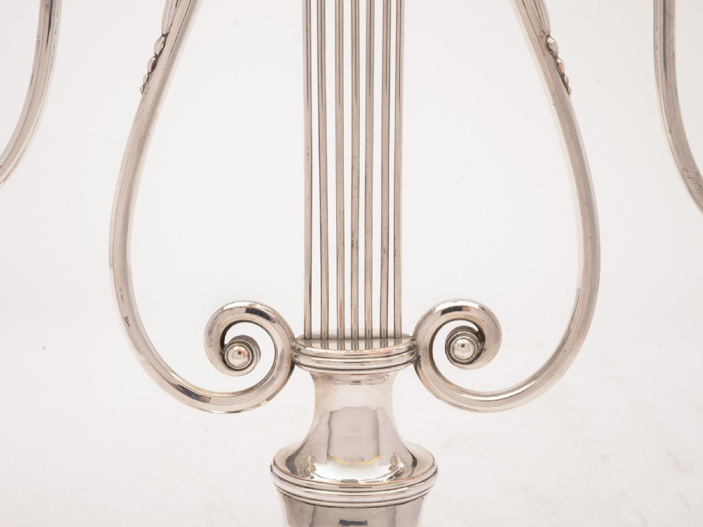 Pair of Georgian Sheffield Plated Candelabras View VI