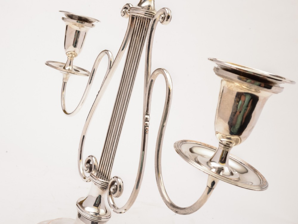 Pair of Georgian Sheffield Plated Candelabras View VIII