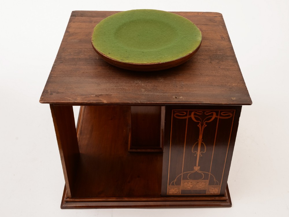Art Nouveau Mahogany Revolving Desktop Bookcase, Circa 1900 View III