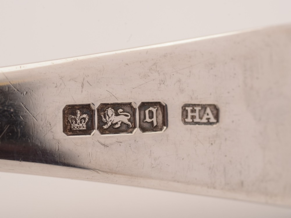 Edwardian cased Silver Fruit Set, Sheffield 1908 View V