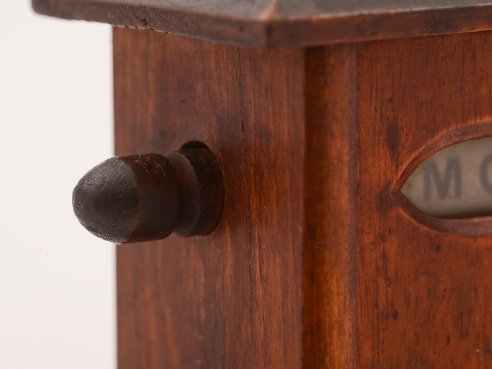 Edwardian Mahogany Desk Calendar, Circa 1900 View II