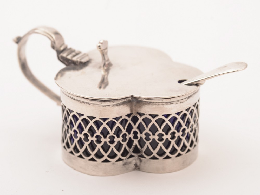 Edwardian Silver Mustard Pot, Birmingham 1909