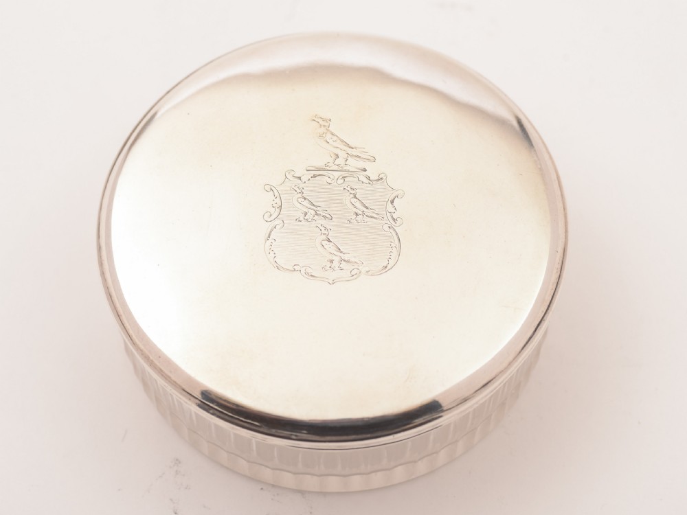 Glass Silver Topped Box, Circa 1820 View II