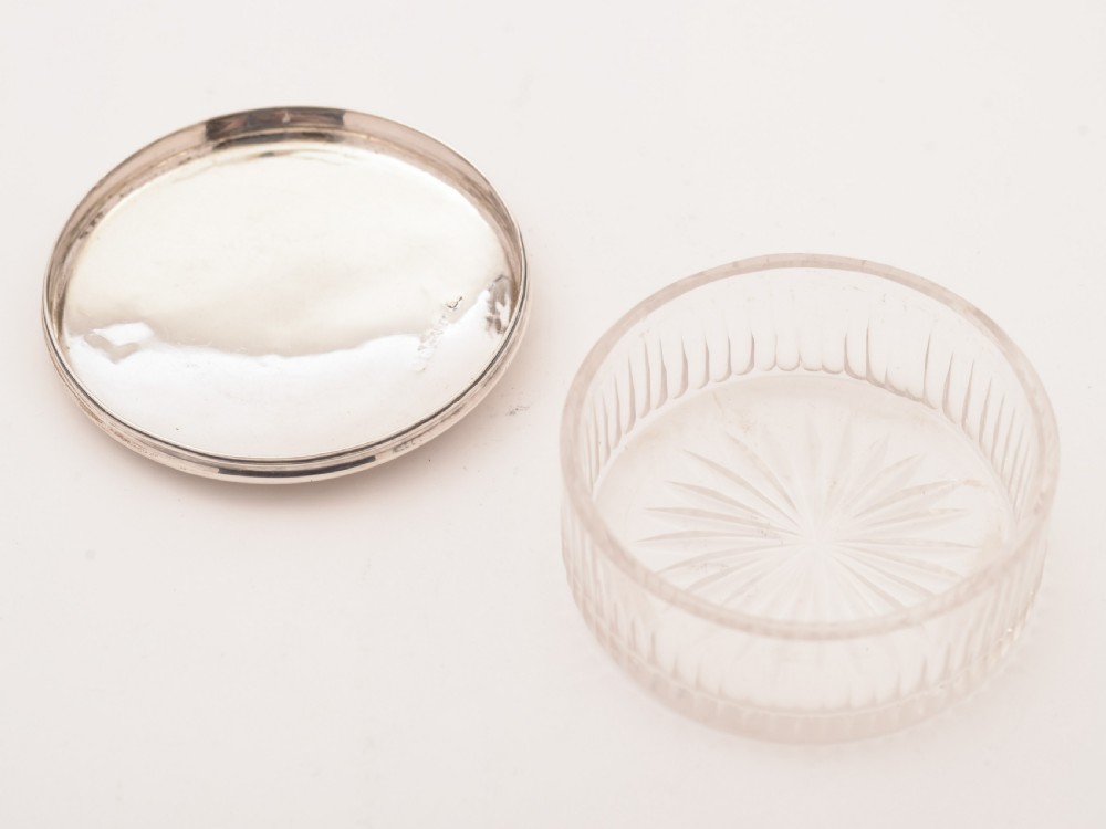Glass Silver Topped Box, Circa 1820 View III