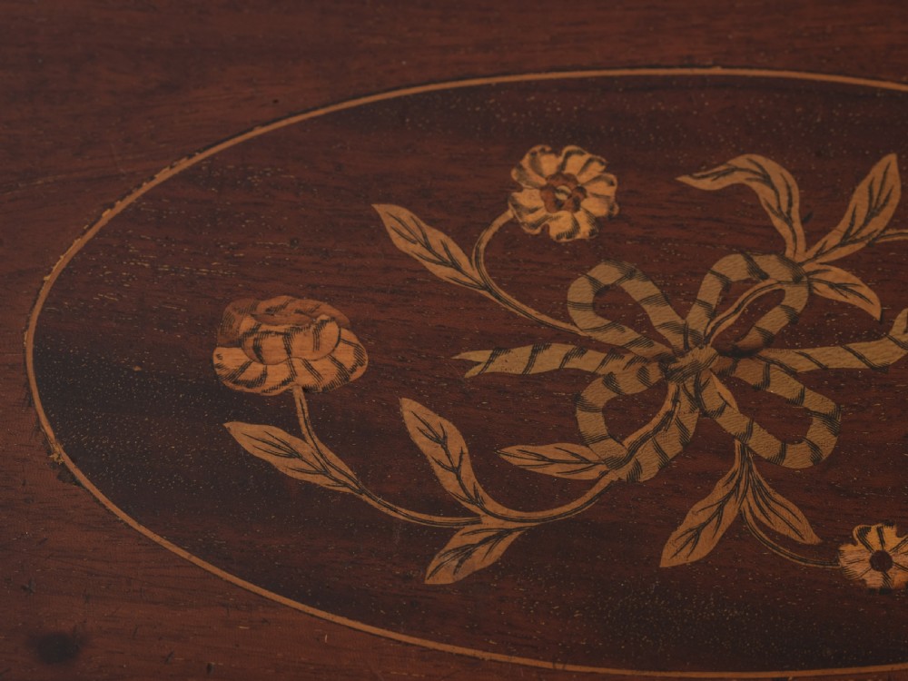 Edwardian Mahogany Inlaid Gallery Tray, Circa 1905  View III