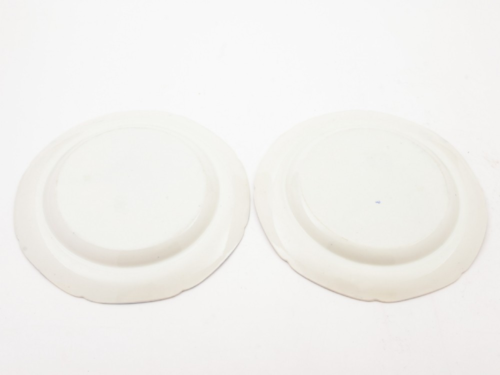 Pair of English Blue and White China Plates, Circa 1830 View IV