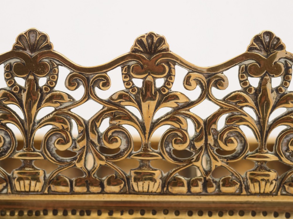 Victorian Brass Triple Stamp Box, Circa 1890 View V
