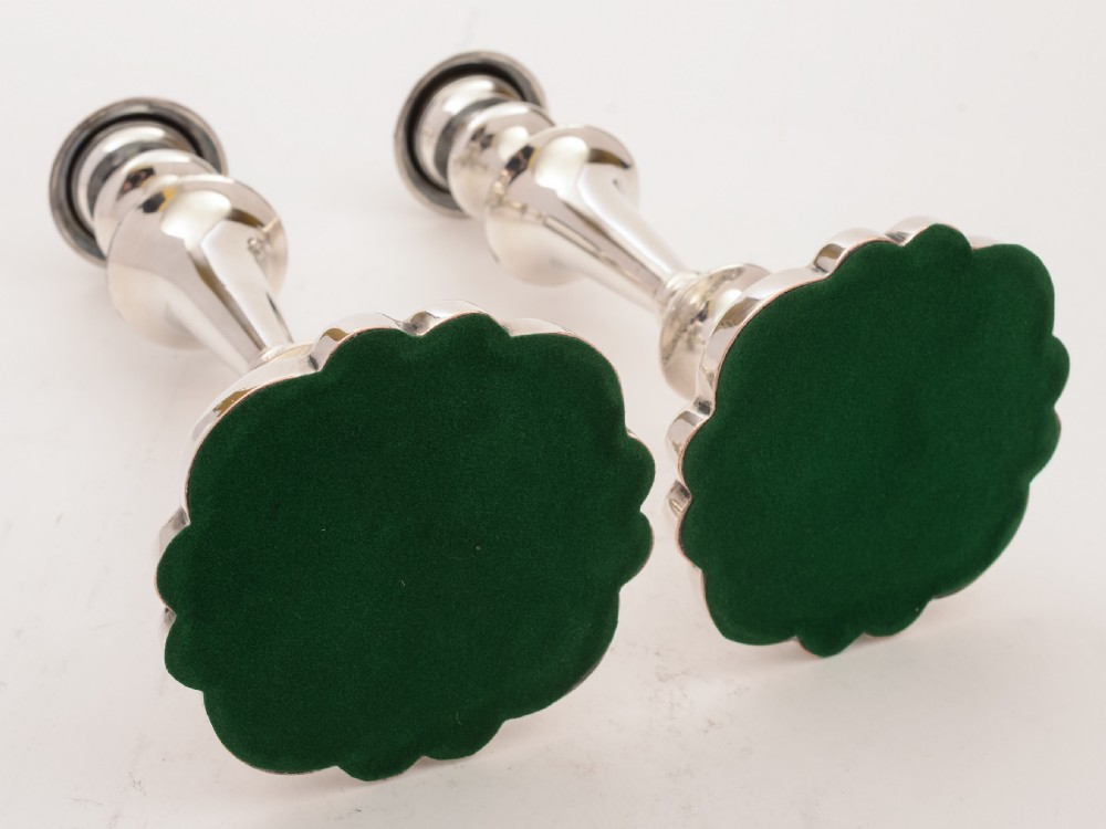 Pair of Victorian Silver Plated Candlesticks, Circa 1890 View IV