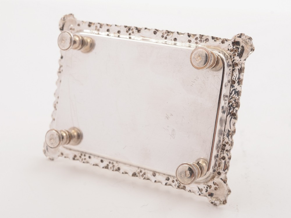 Victorian Silver Tray-Based Toast Rack, Sheffield 1892 View II