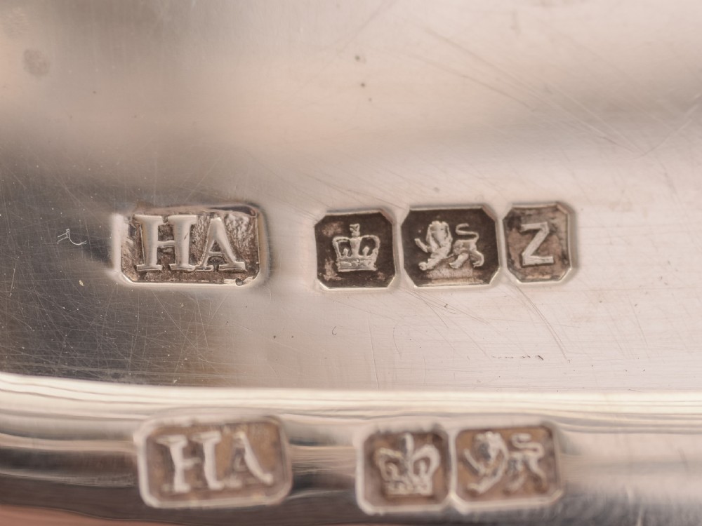 Victorian Silver Tray-Based Toast Rack, Sheffield 1892 View V