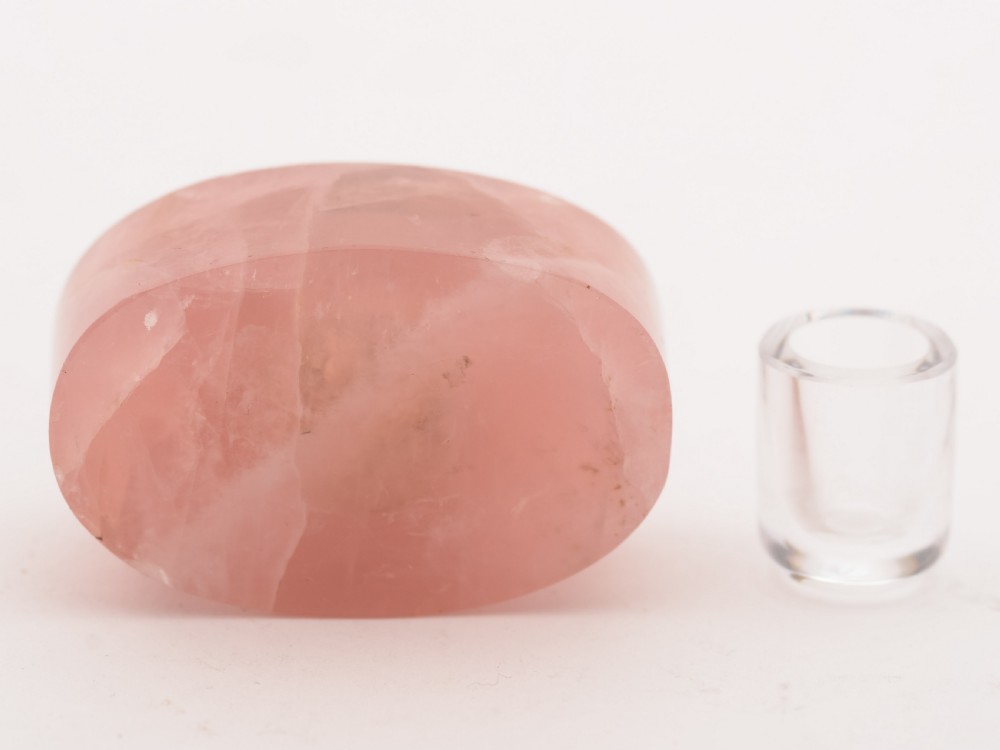 Rose Quartz Inkwell, Circa 1910 View V