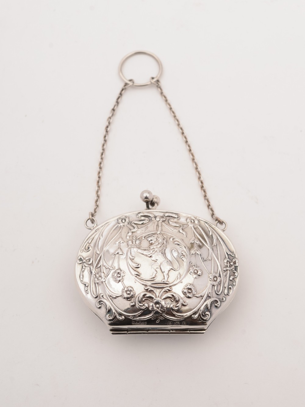 Silver Art Nouveau Purse, Birmingham 1909