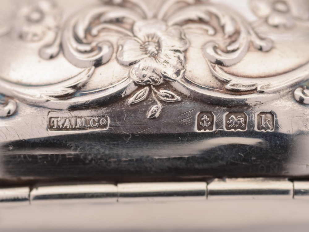 Silver Art Nouveau Purse, Birmingham 1909 View IV