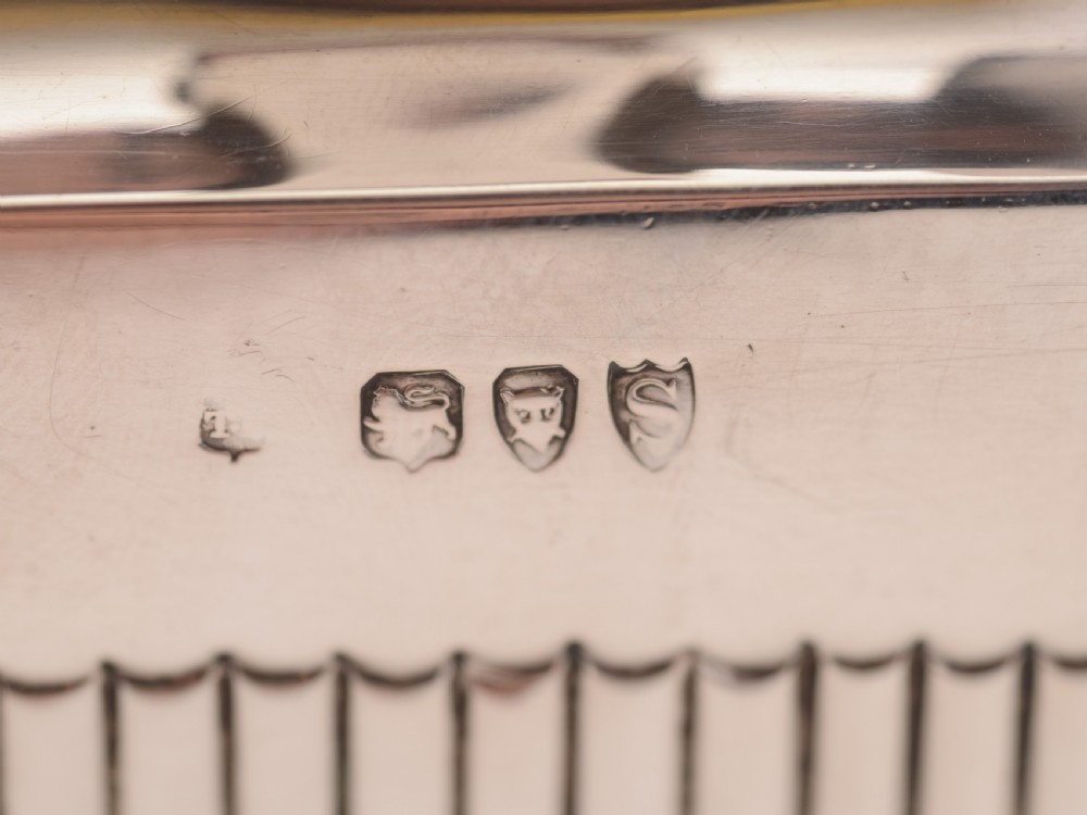 Victorian Silver Tea Caddy, London 1893 View V